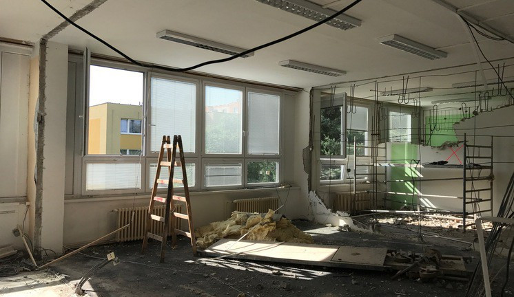 Rekonstrukce ZŠ Kaplického.