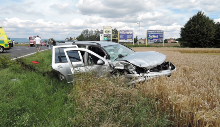 Jedno z aut po nehodě.