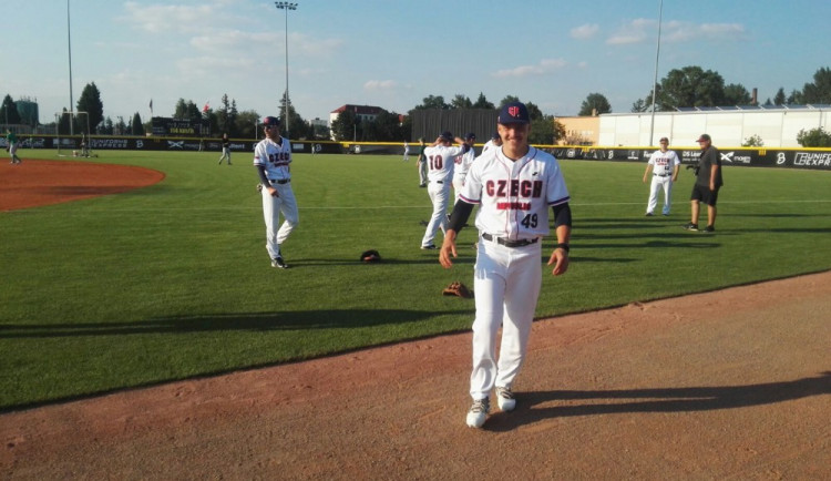Baseballista Mužík boduje na ME v Brně. Za mořem usiluje o profesionální smlouvu