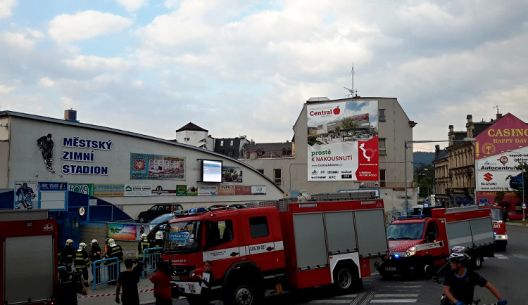 Zásah na stadionu v Jablonci.