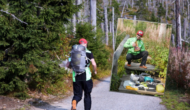 René Kujan chce během týdne zdolat 360 kilometrů.