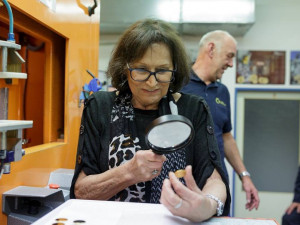 Marta Kubišová si v Jablonci vyrazila zlaťák se svou podobou.