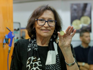 Marta Kubišová si v Jablonci vyrazila zlaťák se svou podobou.