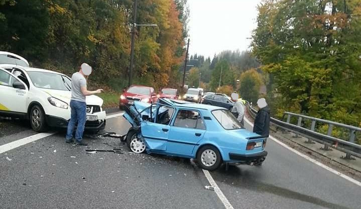 Nehoda v Lučanech nad Nisou.