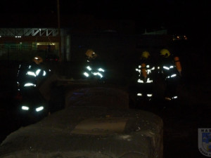 Hasiči při zásahu v Chrastavě