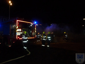 Hasiči při zásahu v Chrastavě