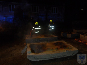 Hasiči při zásahu v Chrastavě