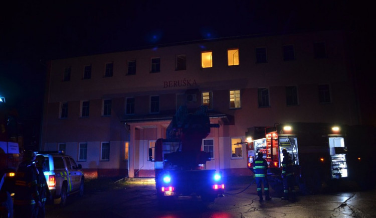 Požár v Kořenově.