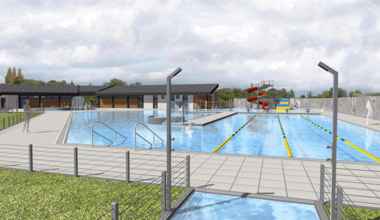 Vizualizace bazénu.