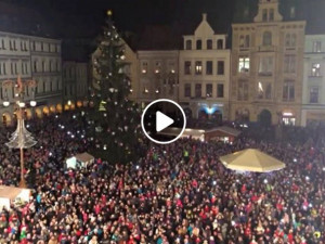 VIDEO: A už svítí. Liberecký vánoční strom se rozzářil týden před první adventní nedělí