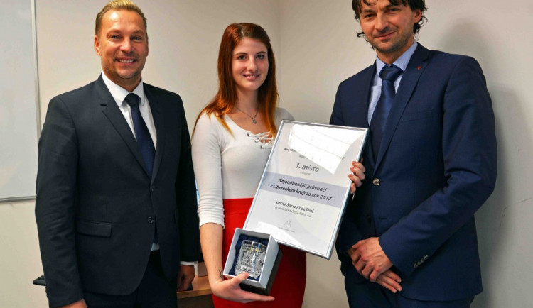 Šárka Kopešová s náměstkem Pieterem a jednatelem Koridu P. Blažkem