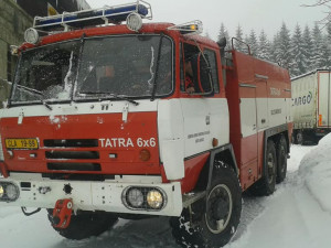 Kamion vyprostila Tatra 815