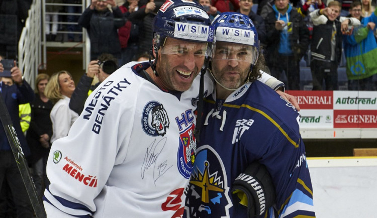 Petr Nedvěd a Jaromír Jágr.