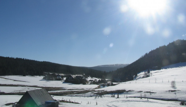 V Libereckém kraji klesly teploty k minus 18 stupňům Celsia
