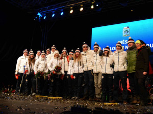 Přivítání olympioniků v Jablonci.