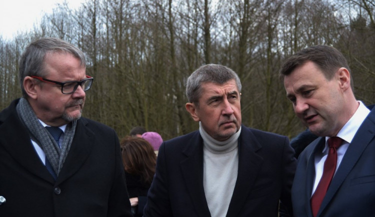 Dan Ťok, Andrej Babiš a Martin Půta.