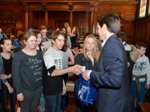 Francouzské sbory rozezněly obřadní síň.