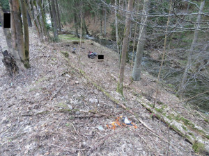 Nehoda v zatáčkách u Železného Brodu.