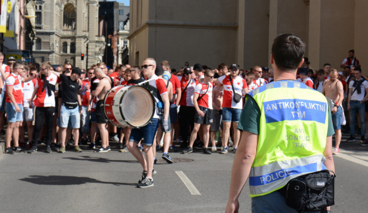 Fanoušci Slavie.