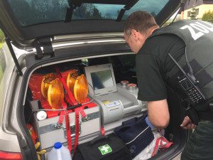 Kontrola německých celníků.