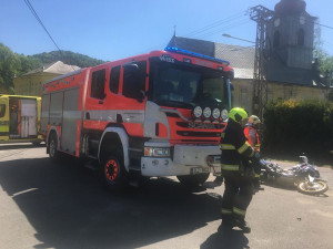 Nehoda dvou motorek.