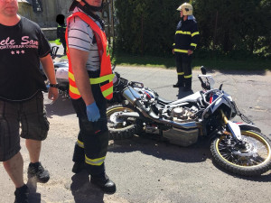 Nehoda dvou motorek.