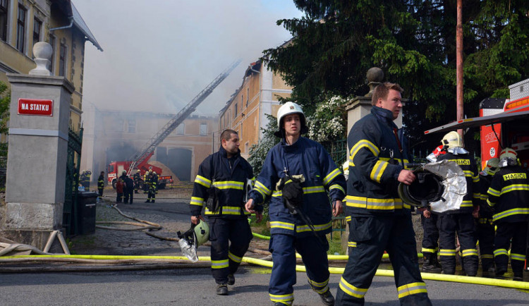 Požár v Jindřichovicích.