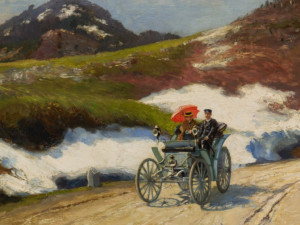 Hugo Charlemont - Jízda autem (1900)