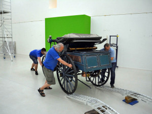 Automobil Benz Victoria přijel do Liberce speciálně na výstavu z Národního technického muzea