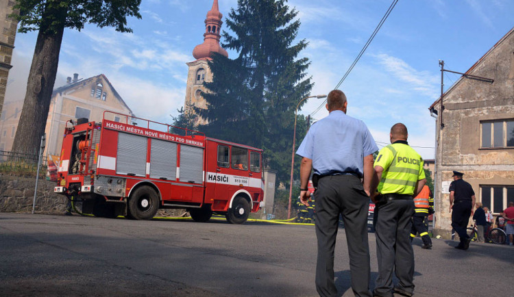 Požár v Jindřichovicích.