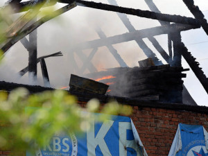 Požár na Kunratické.