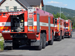 Požár na Kunratické.