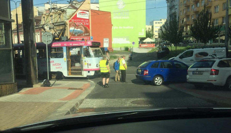 Nehoda v centru města.