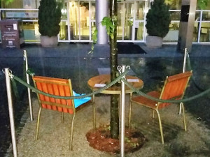 Opilý a zdrogovaný vandal poničil lavičku Václava Havla. Policisté hledají také ukradená srdce