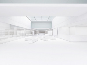 Vstupní hala nové budovy.