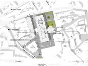 Zasazení nových budov do mapy.