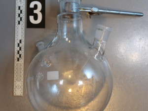 Část zadrženého materiálu.