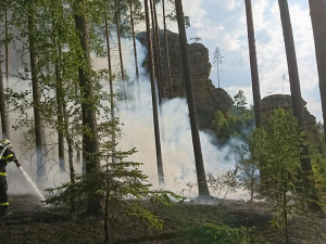 Foto z místa požáru - Milan Dvořák