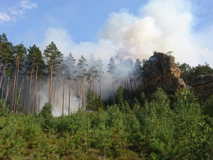 Foto z místa požáru - Milan Dvořák