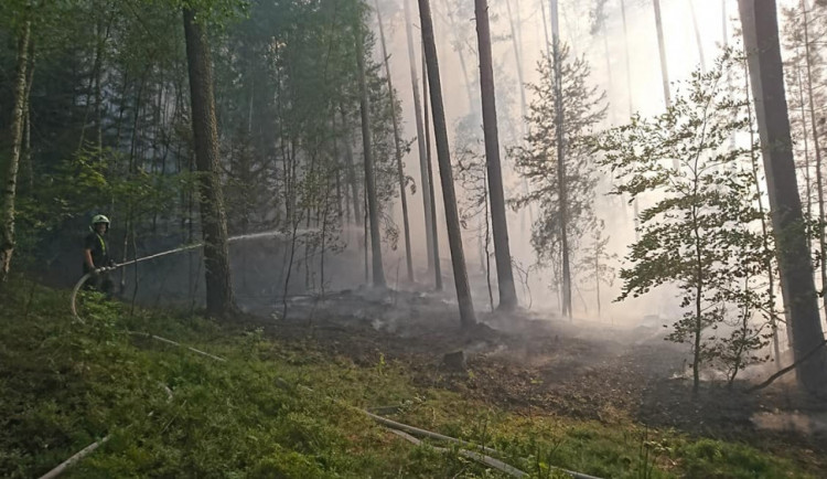 Foto z místa požáru