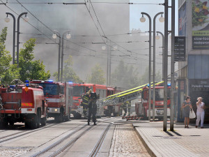 Požár v Paláci Centrum