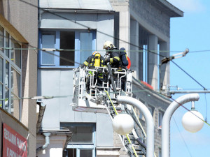 Požár v Paláci Centrum