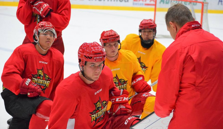 Rudá Hvězda Kunlun v Liberci. Hokejový tým KHL tu odehraje přípravné utkání