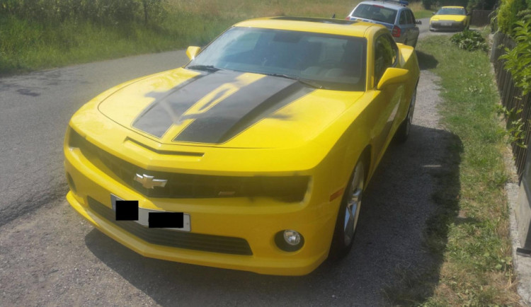 Snímek poškozeného vozu