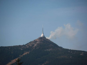 Požár u Ještědu.