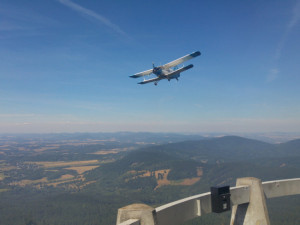 Požár u Ještědu.