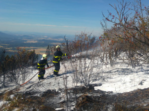 Požár u Ještědu.