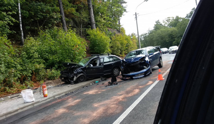 Snímek z místa nehody