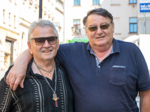 Na snímku zleva s Petr Šída s kamarádem Janem Šoltysem