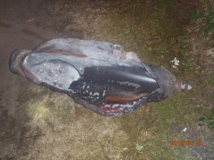 Požár ve Višňové.